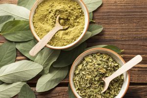 bowls crushes herb leaves powder tea